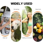 Portable Rechargeable Outdoor Shower Handheld Compact Design Gentle Shower Stream for Dog Bathing Car Washing Flower Watering - Image 2