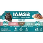 Perfect Portions Grain Free Wet Cat Food, Indoor Adult Cat Food Wet Cuts in Gravy,:and Recipe, 1.98 lb. Pack of 1 Twin-Pack Tra