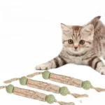 1pc Cat Cleaning Teeth Toy Pure Natural Catnip Cat Molar Toothpaste Stick Cat Snack Stick