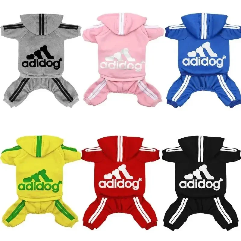 kf-Sfef08954f47549569e8ef75db1a1a6baA Adidog Clothes Dog Jumpsuit Warm Puppy Pet Clothes For Dog Hoodies Sweatshirt Yorkie French Bulldog Clothing For Dog Coat Jacket - Image 1