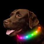 Adjustable USB Rechargeable LED Dog Collar- Multi-Color, 4 Flashing Modes, Cut- to- Fit Design for Nighttime Safety & Visibility - Image 6
