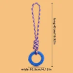 Supet Interactive Training Pet Toy Ring Spiked Ring Dog Teeth Cleaning Pet Supplies - Image 3