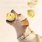 Bouncing Fish Built In Bell Pet Toy Treat Dispensing Chew Ball Molar Interactive Play Toy For Puppy All Size Dogs Relieve Boredo - Image 2