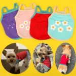 New Pet Cat Dog Vest Puppy Summer Clothes Breathable Mesh Solid Dog Suspendera Cute Dog Costume Bichon Chihuahua Vest Dresses