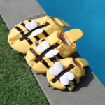 Summer Little Bee Dog Swimsuit Waterproof Puppy Life Jacket Breathable Dog Clothes Harness Swimming Safety for Dog Pet Supplies - Image 3