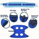 Dog Cat Grooming Hammock Fixed Bath Bag for Nail Cutting Anti Scratch Cat Trimming Restraint Bag Cat Beauty Hanging RestraintBag - Image 5